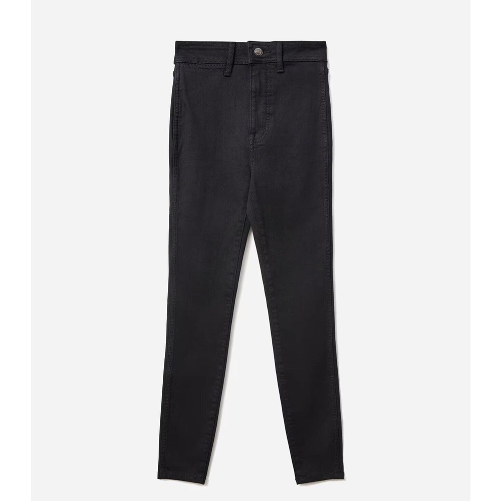NWT Everlane Womens The Way High Skinny Jean 23 Clean Front Stretch Cotton Black
